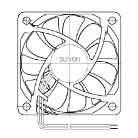 , Sunon fans, 60x60x15mm, 12V DC, MF/HA/LFH series