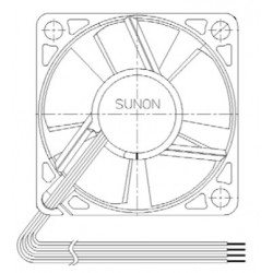 D03040120G-00, Sunon Lüfter, 35x35x10mm, 5V DC, MF Serie