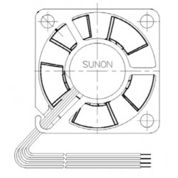 D03039810G-00, Sunon fans, 30x30x15mm, 5V DC, MF series