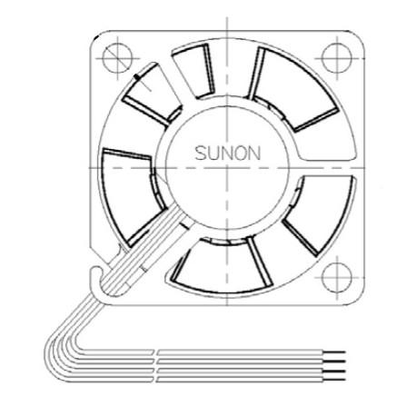 D03039810G-00, Sunon Lüfter, 30x30x15mm, 5V DC, MF Serie