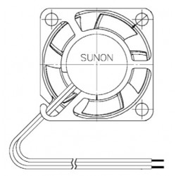 D02026670G-01, Sunon Lüfter, 25x25x10mm, 5V DC, MF Serie