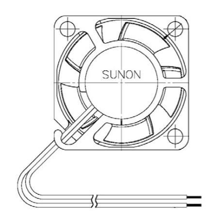 D02026670G-01, Sunon fans, 25x25x10mm, 5V DC, MF series