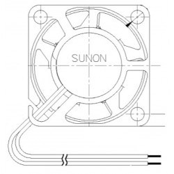 D02026750G-01, Sunon Lüfter, 25x25x10mm, 5V DC, MF Serie