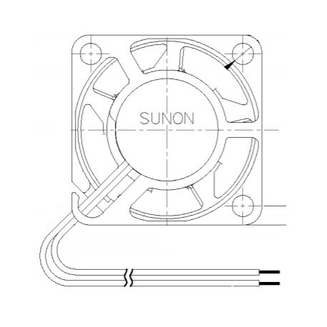 D02026750G-01, Sunon Lüfter, 25x25x10mm, 5V DC, MF Serie