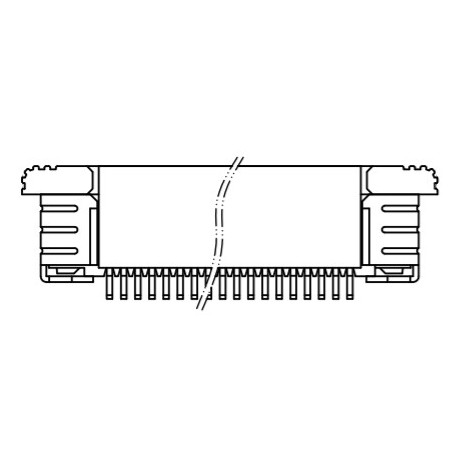 Z51-22-11110, ElectronAix ZIF connectors, SMD, pitch 0,5mm, gold-plated, Z5 series