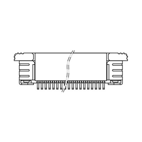 Z52-12-11110, ElectronAix ZIF connectors, SMD, pitch 0,5mm, gold-plated, Z5 series