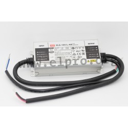 XLG-100-L-AB, Mean Well LED drivers, 100W, IP67, CV and CC mixed mode, constant power, XLG-100 series
