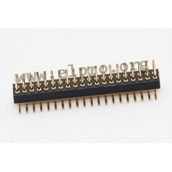 196-3-010-0-F-LS0, MPE Garry pin headers, SMD, pitch 1,27mm, turned contacts, gold-plated, 196 series