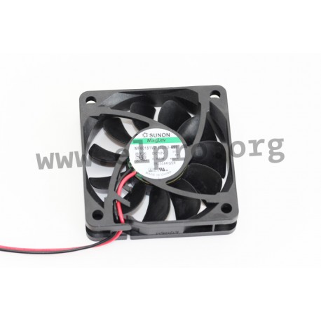 D06077660G-00, Sunon fans, 60x60x15mm, 12V DC, MF/HA/LFH series