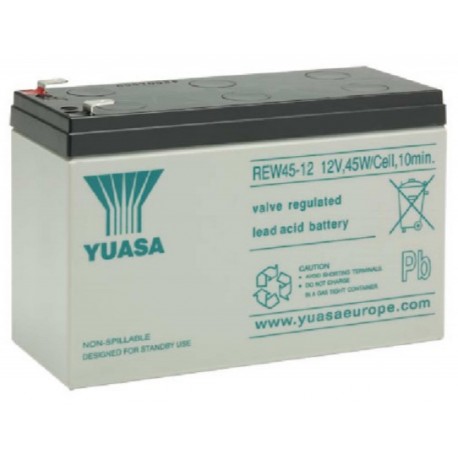 REW45-12, Yuasa lead-acid batteries, 12 volts, RE/REC/REW series