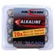 5015538, Ansmann alkaline manganese batteries, 1,5V/9V, Alkaline and Industrial series 5015538 AAA 20-pack 5015538