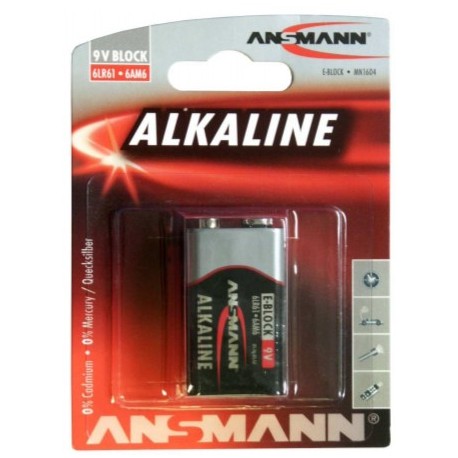 1515-0000, Ansmann Alkali-Mangan-Batterien, 1,5V/9V, Alkaline und Industrial Serie