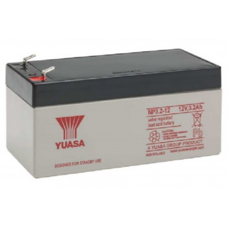 NP3.2-12, Yuasa lead-acid batteries, 12 volts, NP series