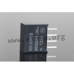 RO-243.3S, Recom DC/DC converters, 1W, SIL4 housing, RO and ROE series