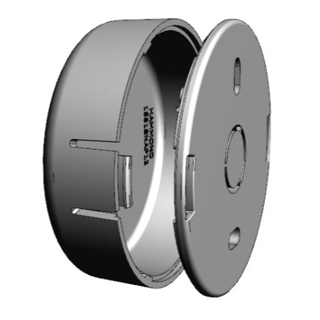 1551SNAP12BK, Hammond small enclosures, ABS, for wall mounting, 1551SNAP series