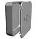 1551SNAP4GY, Hammond small enclosures, ABS, for wall mounting, 1551SNAP series 1551SNAP4GY