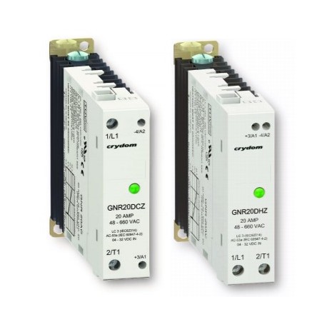GNR30DCZ, Sensata/Crydom solid state relays, 20 to 30A, 600V, thyristor output, AC voltage, DIN rail, GNR series