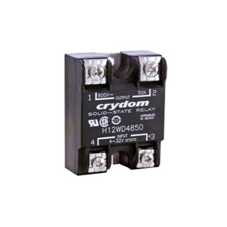 H12WD4850PG, Crydom solid state relays, 50 to 125A, 660V, thyristor output, H12WD and H16WD series