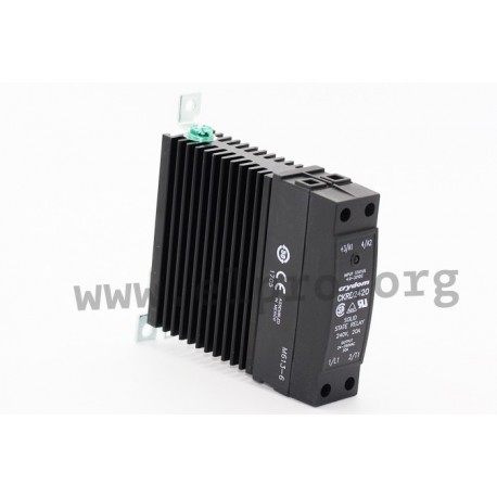 CKRA2430, Crydom solid state relays, 10 to 30A, 280V, thyristor output, DIN rail, CKR240 series
