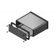 1455U1601BK, Hammond diecast extruded aluminium enclosures, with aluminium end panels, 1455 series 1455U1601BK