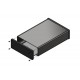1455U2802BK, Hammond diecast extruded aluminium enclosures, with end panels, 1455 series 1455U2802BK