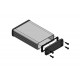 1457J1201BK, Hammond diecast extruded aluminium enclosures, IP65, with aluminium end panels, 1457 series 1457J1201BK
