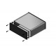 1457U1601BK, Hammond diecast extruded aluminium enclosures, IP65, with aluminium end panels, 1457 series 1457U1601BK