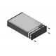 1457T2201BK, Hammond diecast extruded aluminium enclosures, IP65, with aluminium end panels, 1457 series 1457T2201BK