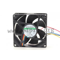 D08058970G-01, Sunon fans, 80x80x25mm, 12V DC, EE/EF/MF/HA/GF/PF series