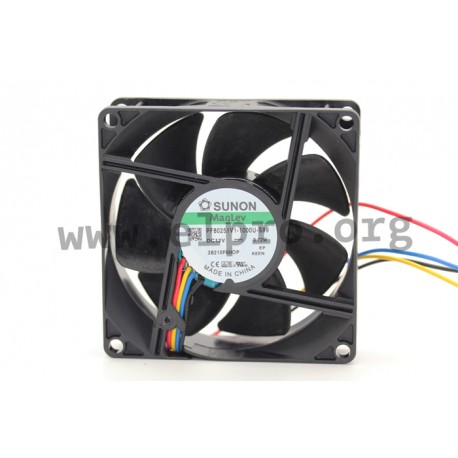 D08058970G-01, Sunon fans, 80x80x25mm, 12V DC, EE/EF/MF/HA/GF/PF series