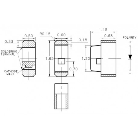 LTST-S270KGKT, LiteOn SMD light-emitting diodes, clear, side view, LTST-S series