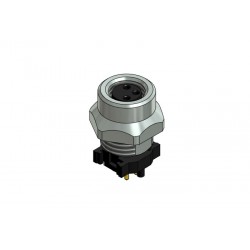42-01293, Conec circular cable connectors, Snap-in, with screw locking, SAL M8x1 THR series