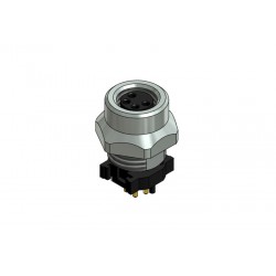 42-01309, Conec circular cable connectors, Snap-in, with screw locking, SAL M8x1 THR series
