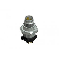 42-01317, Conec circular cable connectors, Snap-in, with screw locking, SAL M8x1 THR series