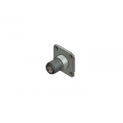 43-02303, Conec panel connectors, with mounting flanges, screw locking, SAL M12x1 series