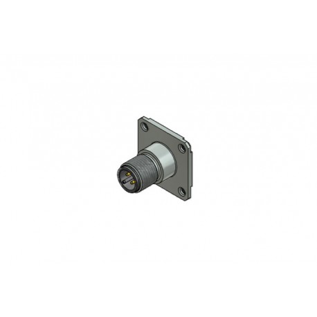 43-02304, Conec panel connectors, with mounting flanges, screw locking, SAL M12x1 series