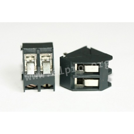 AK300/5-5.0-P3.7-BK-BL-HTR, PTR Anreihklemmen, RM5, 24A, 250V, Fahrstuhl, 45°, AK300 Serie