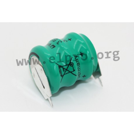 55608303098, Varta NiMH memory rechargeable batteries, 2,4V/3,6V, with soldering lugs, V80H series