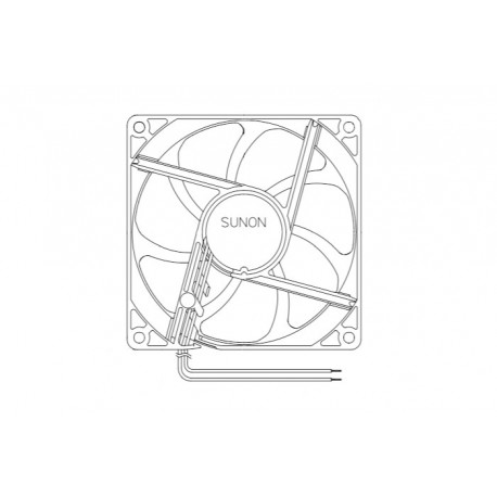 , Sunon fans, 92x92x25mm, 24V DC, EE/EF/MF/GE/PF series