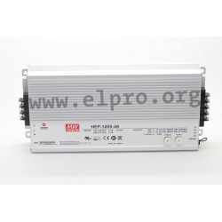 HEP-1000-24, Mean Well switching power supplies, 1000W, for harsh environments, HEP-1000 series