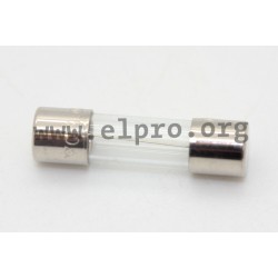 UL520.607, ESKA fuse links, 5x20mm, with 2 push-on caps, fast acting, 125/250V, UL520.600 series