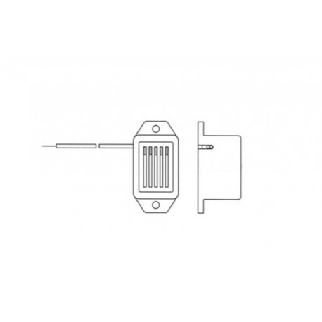 197030L, Ekulit DC sounders, for panel mounting, AL/EMS/RMP series