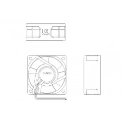 D06022370G-00, Sunon fans, 60x60x25mm, 24V DC, EE/EF/MF/PM series