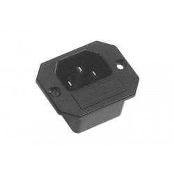 42R32.1111, KB IEC appliance inlets, 70°C, with fuse holder