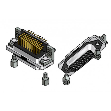 15-007623, Conec high density socket strips, snap-in, angled, 15-0076Slim Con series