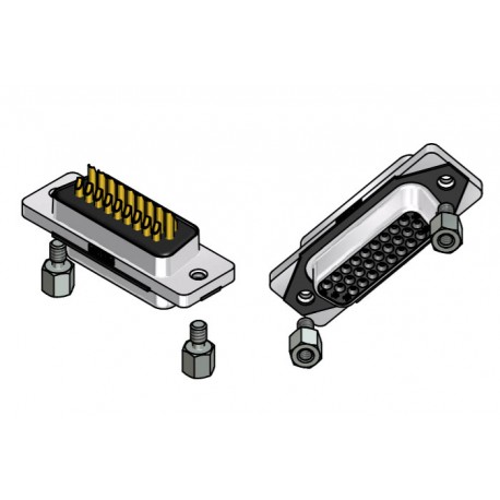 15-007683, Conec high density socket strips, solder bucket, straight, 15-0076Slim Con series