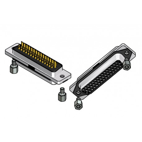15-007693, Conec high density socket strips, solder bucket, straight, 15-0076Slim Con series