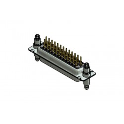 16-002163, Conec socket strips, snap-in, soldering pins, straight, 16-002 series