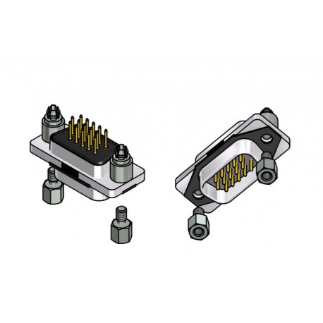 15-007583, Conec high density pin strips, snap-in, straight, 15-0075Slim Con series