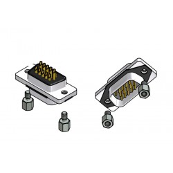 15-007703, Conec high density pin strips, solder bucket, straight, 15-0077Slim Con series